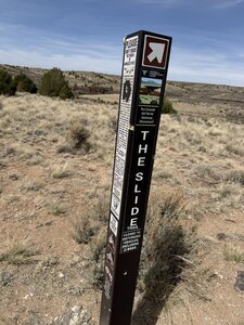 Sign Post at Upper Trailhead.