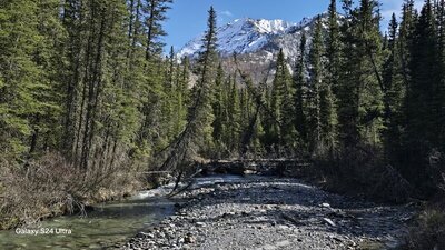 Sacagawea Mountain from Hurricane Creek.