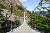 The first suspension bridge