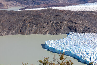 The edge of Grey Glacier