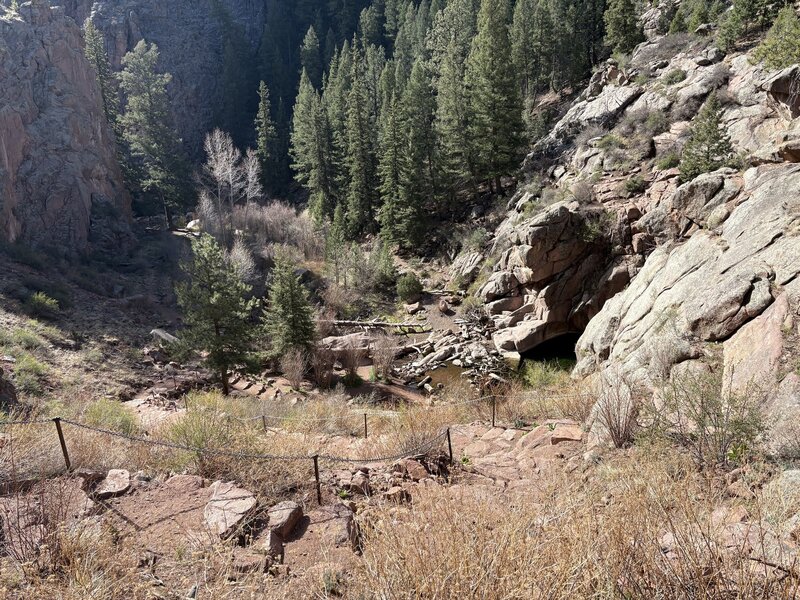 Hike down to the cove.