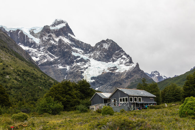 Francés Glacier from Campamento Italiano.