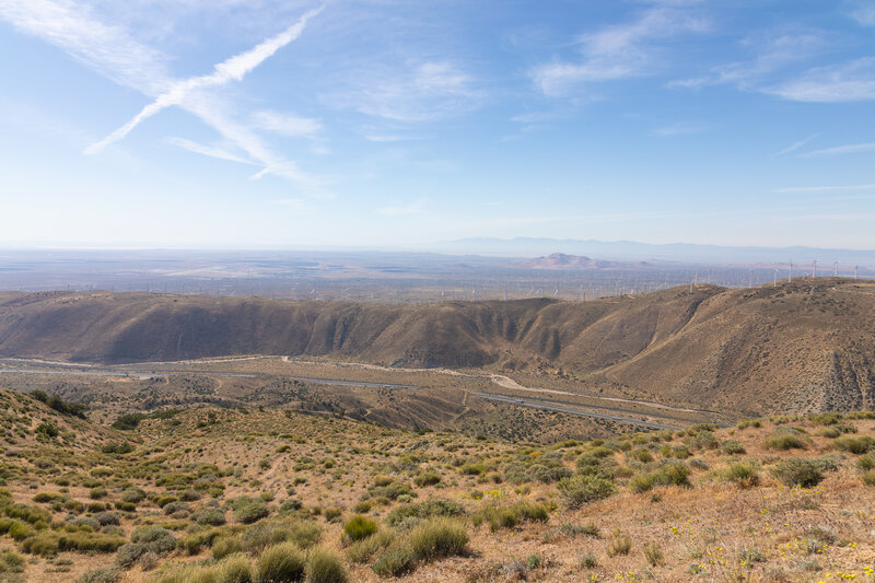 Mojave and Antelope Valley across the ridge.