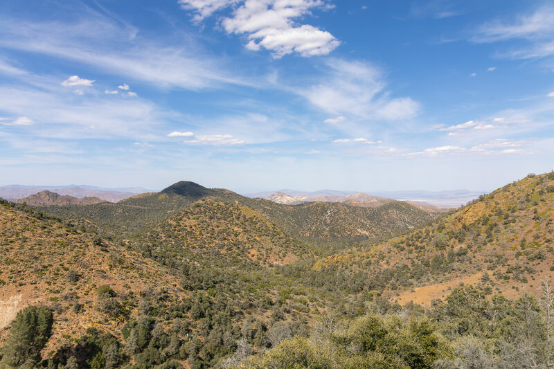 Unnamed peaks as far as the eye can see.