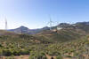 Wind turbines north of Cache Peak.