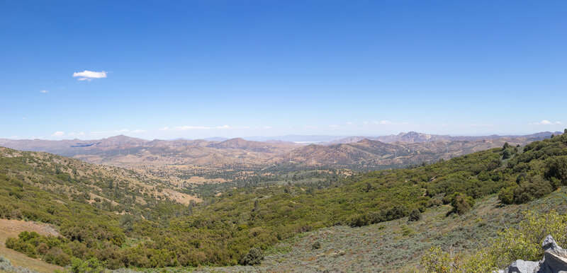 View from the Piute Mountains east across Kelso Valley.