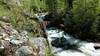 Sheep Creek cascades down its rugged valley bottom.
