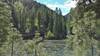 Pack bridge across the Selway River at a major trail junction with Selway River Trail (Three Links Trail, Sixty Two Trail, and Mink Peak Trail).