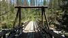 The pack bridge across Moose Creek, a major creek that empties into the Selway River just below this bridge.