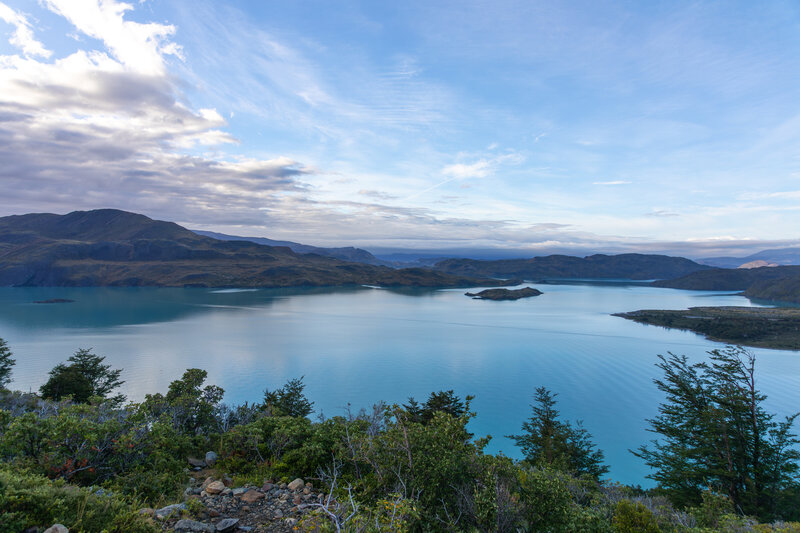 Early morning above Lago Nordenskjöld.