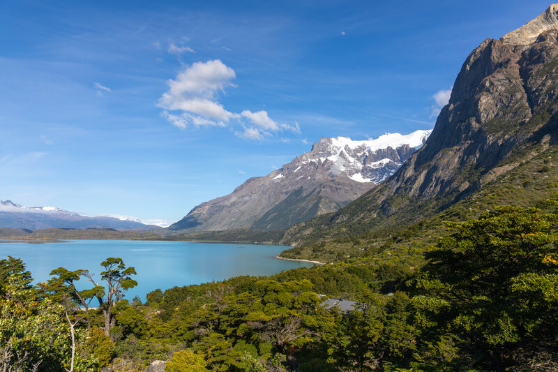 View from above Refugio Los Cuernos.