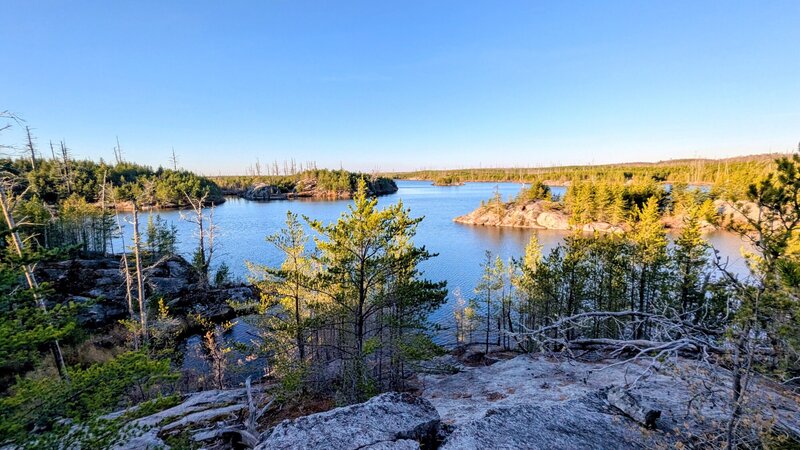 Scenic overlook on the Powwow trail, southern section.