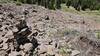 Cairn section through the scree.