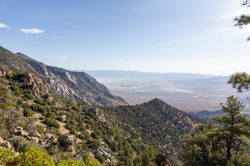 Stunning views east climbing up from the high desert floor.