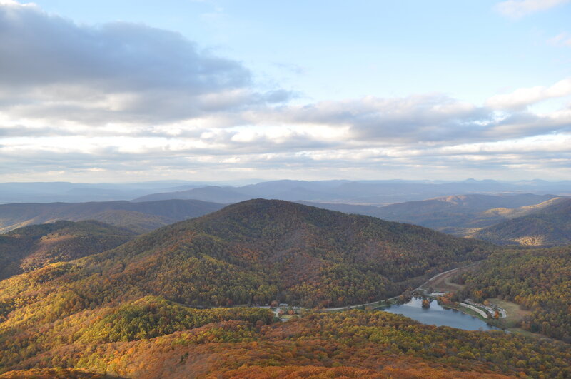 Sharp Top Overlook, Fall View of Abbott Lake - October 20, 2012