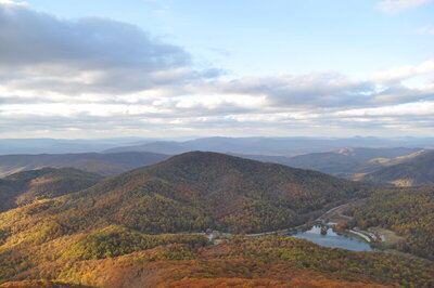 Sharp Top Overlook, Fall View of Abbott Lake - October 20, 2012