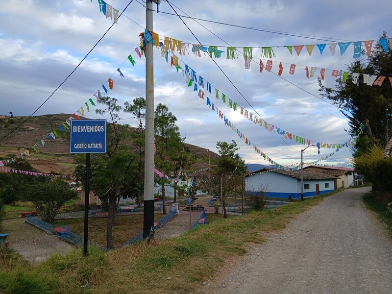 The small town (caserío) of Matarita on the Matara - Jocos trail.