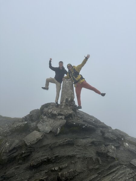The pillar atop Ben Lawers.