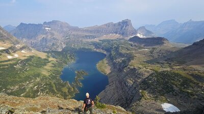 View of Hidden Lake from Dragon's Tail.