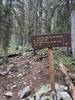 Intersection of Dollar Lake and Three Lakes Trail.