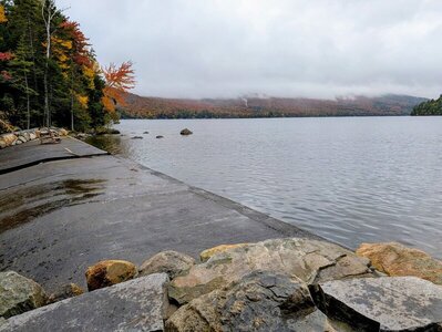 View across the dam.