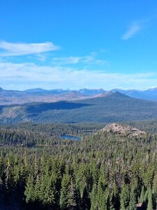 Looking north over south and grass lake from esst of devils peak