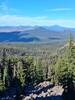Looking north over douth, middle, and grass lakes from the ridge east of devils peak