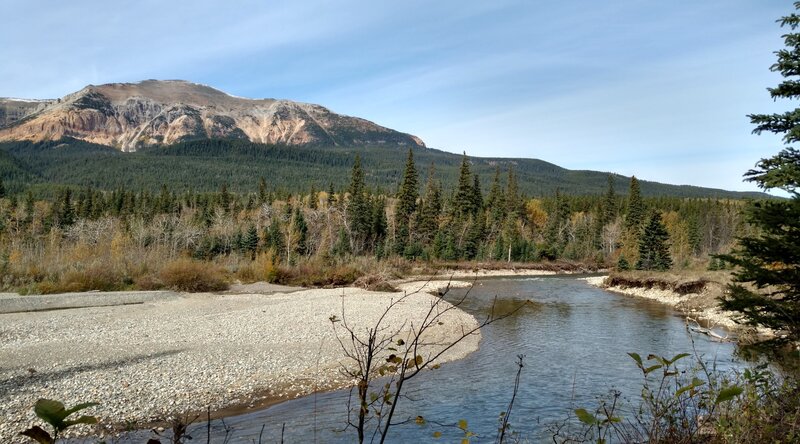 Belly River with Sentinel Mountain, 8,245 ft., standing guard.