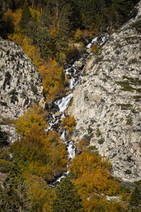 10/9/26 - Fall colors surround second falls, as viewed from the upper trail.